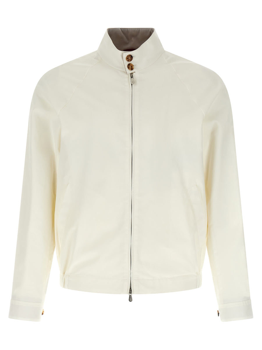 Brunello Cucinelli 67% cotton jacket in white