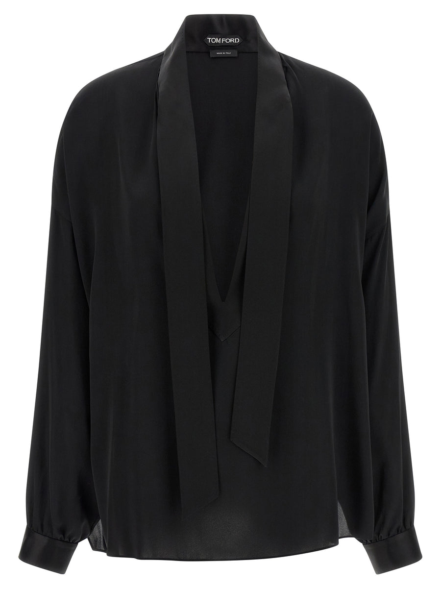 Tom Ford 100% Silk blouse in black