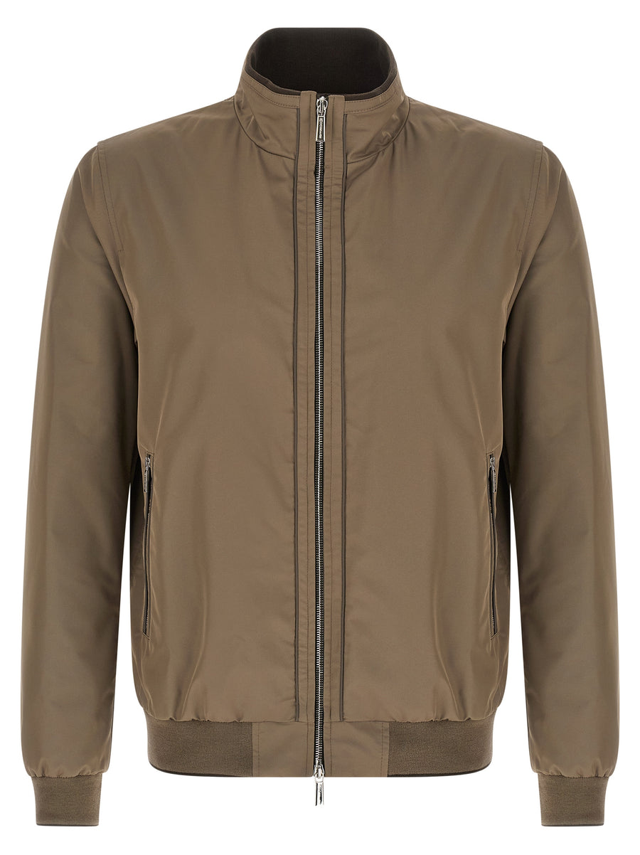 Moorer 100% Polyester jacket in beige