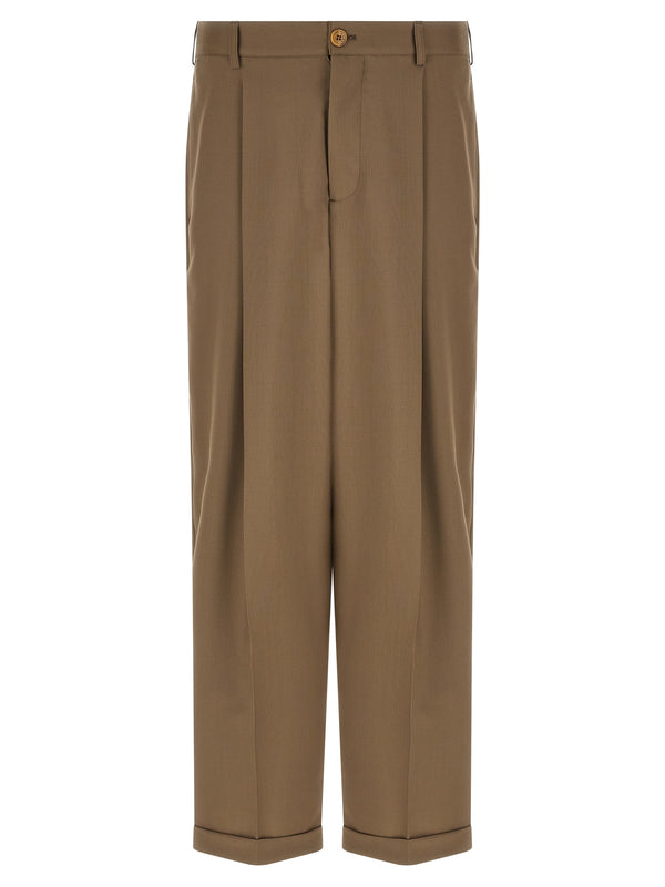Marni 100% Virgin Wool trousers in beige
