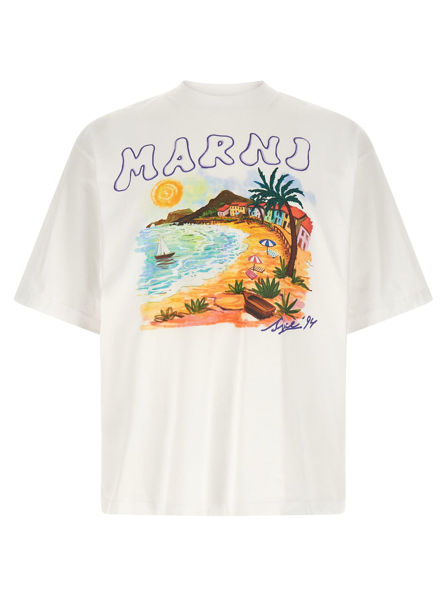 Marni 100% Cotton t-shirt in white