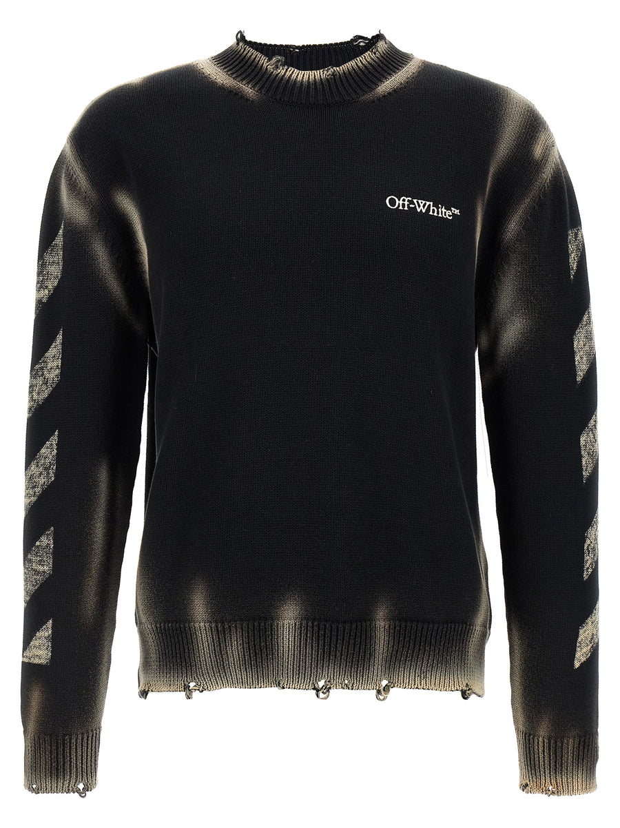 Off-White 100% Cotton sweater in black