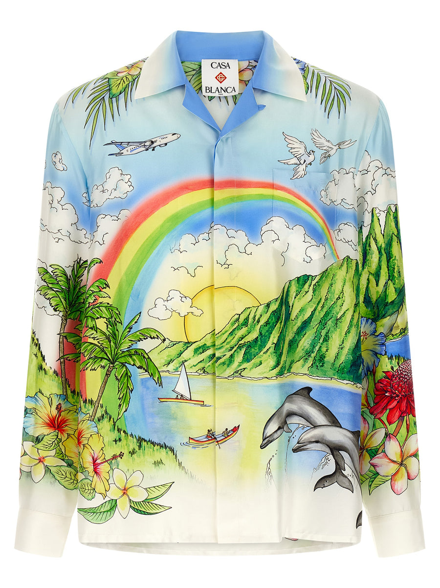 Casablanca 100% silk shirt in multicolor