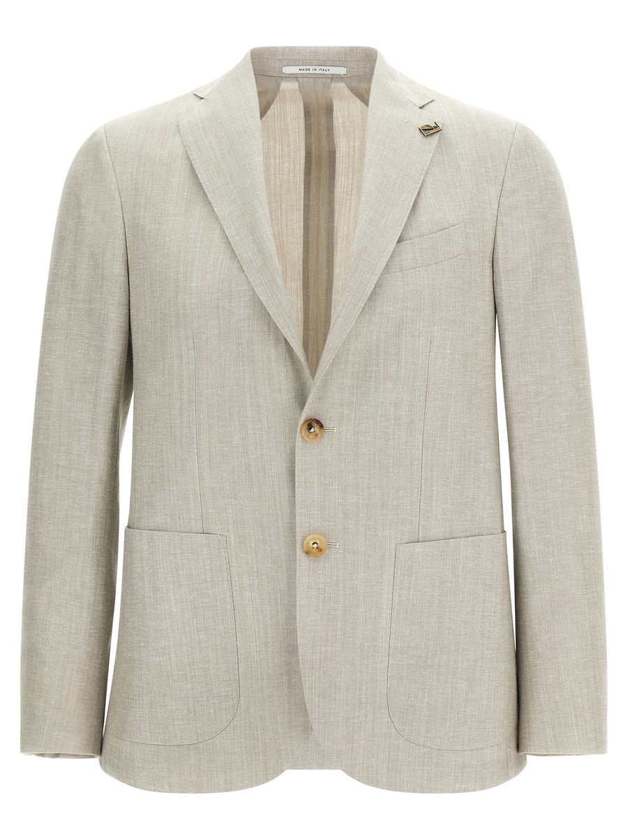 Pal Zileri 100% Cupro blazer in gray