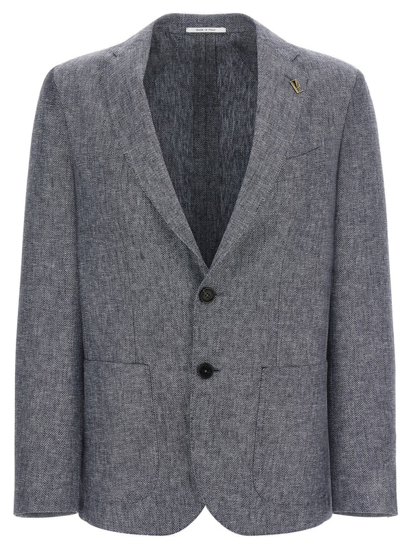 Pal Zileri 50% linen blazer in gray