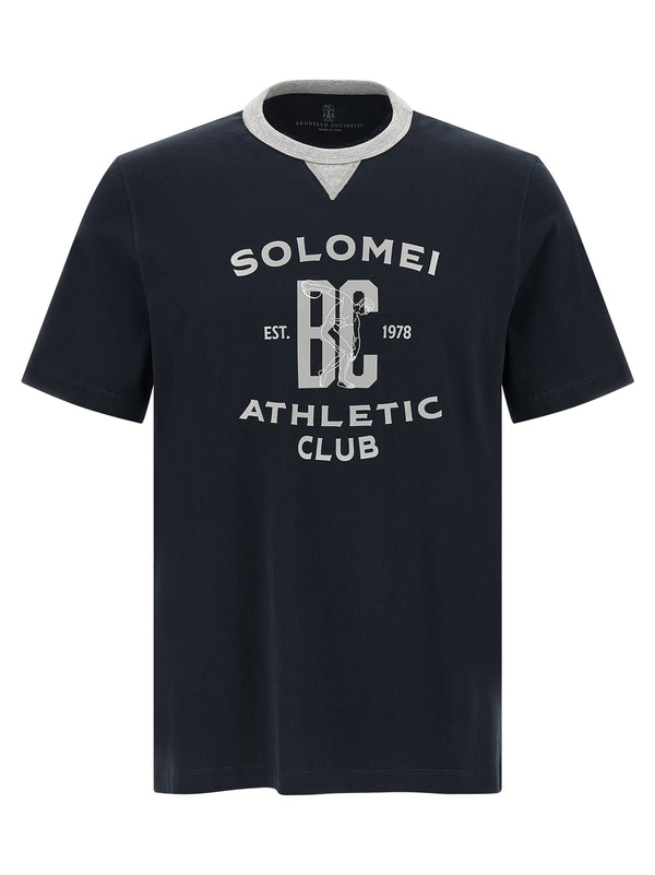 Brunello Cucinelli 100% Cotton t-shirt in navy