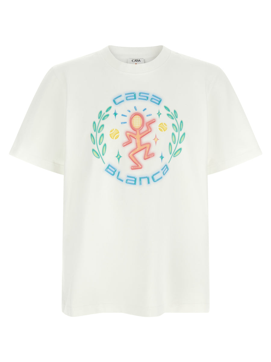 Casablanca 100% organic cotton t-shirt in white