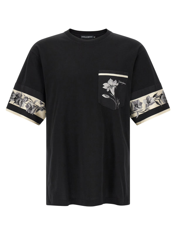 Dolce & Gabbana 100% cotton t-shirt in black