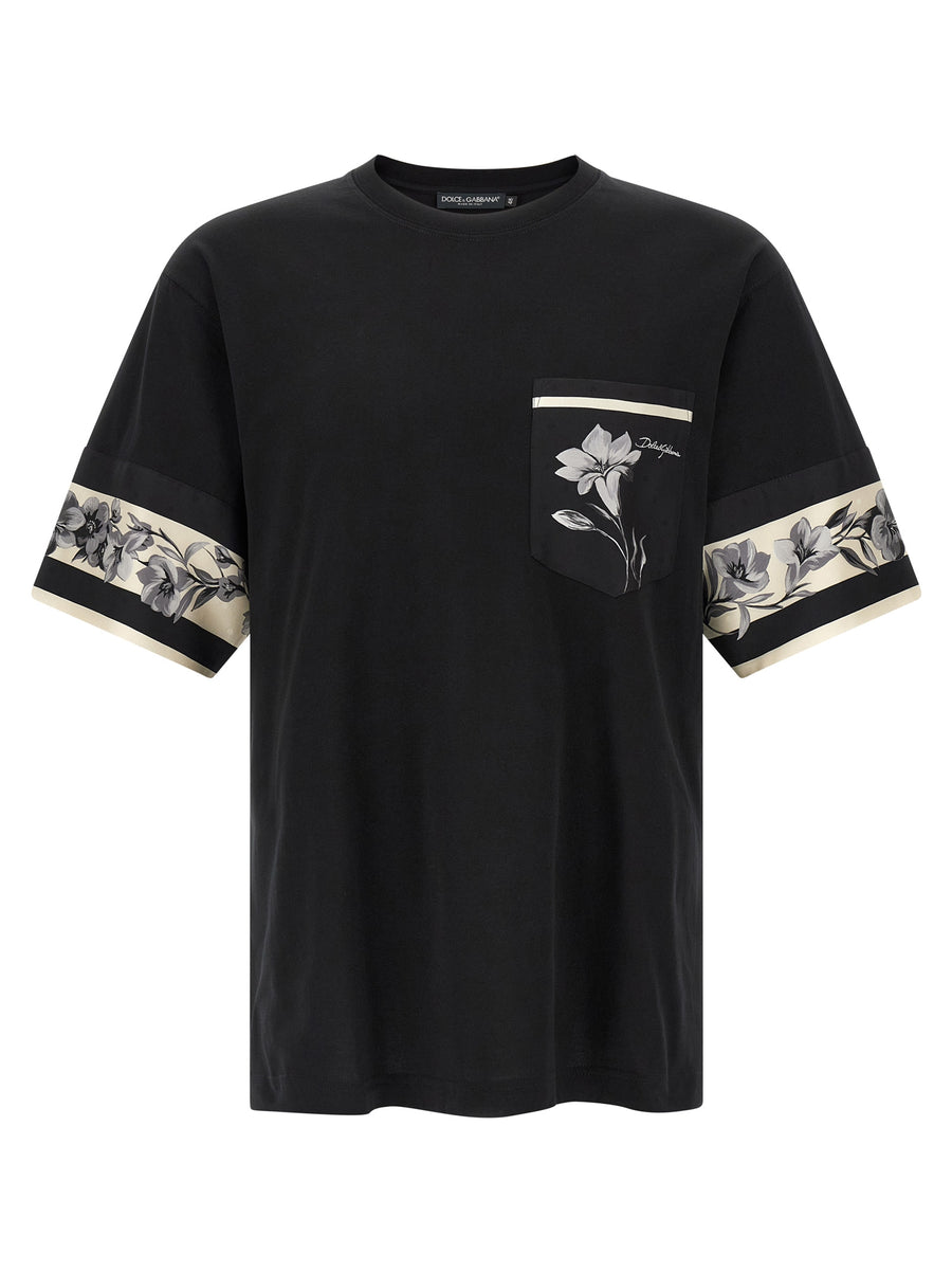 Dolce & Gabbana 100% cotton t-shirt in black