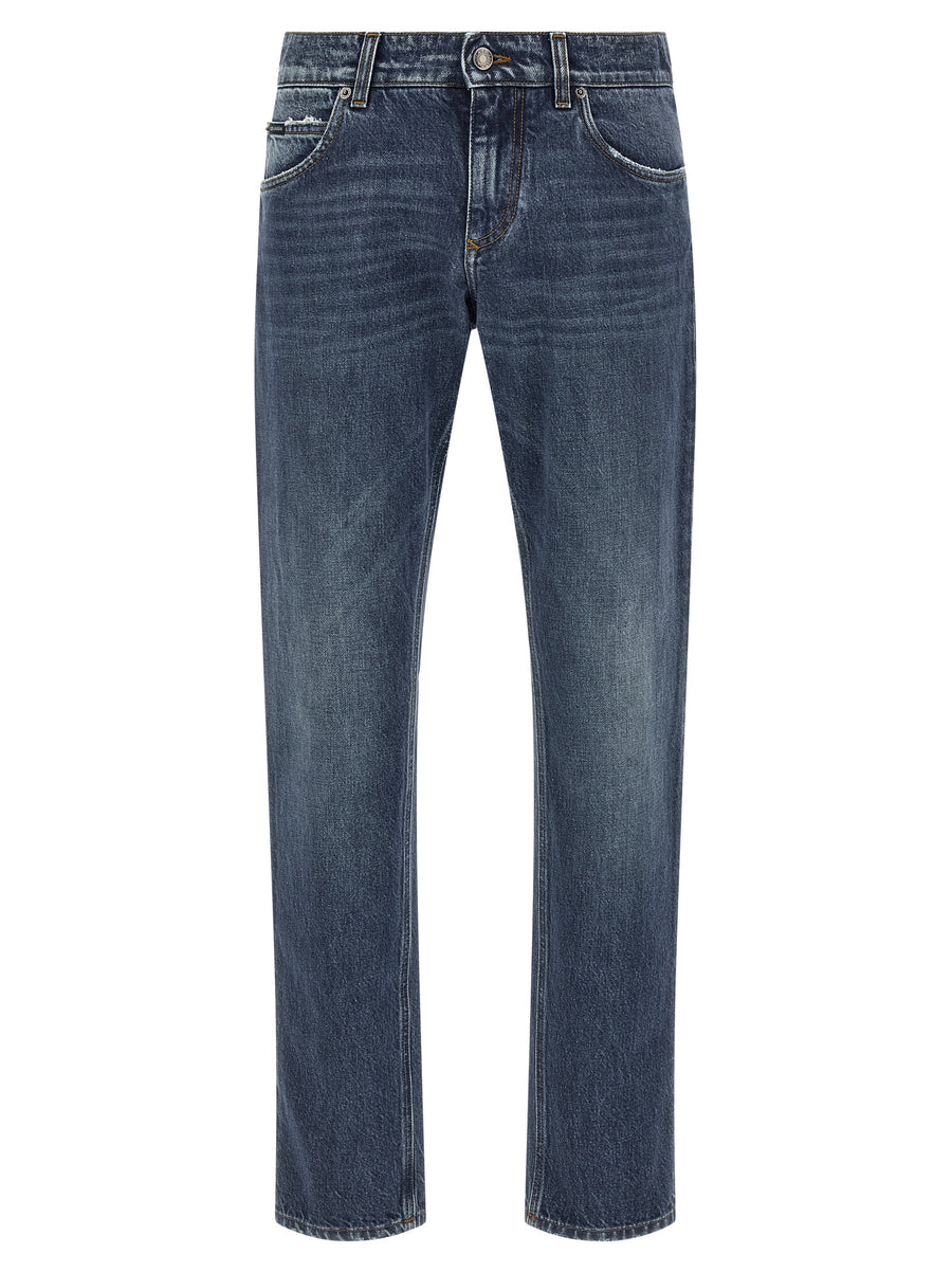 Dolce & Gabbana 100% cotton jeans in blue