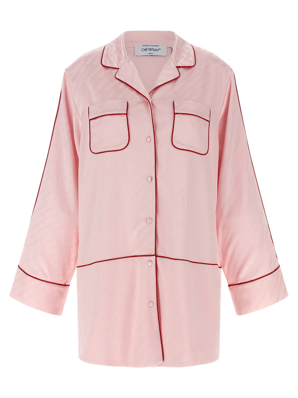 Off-White 64% Viscose shirt in pink