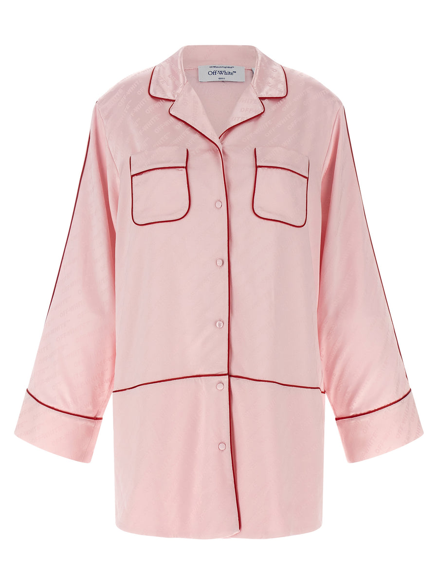 Off-White 64% Viscose shirt in pink