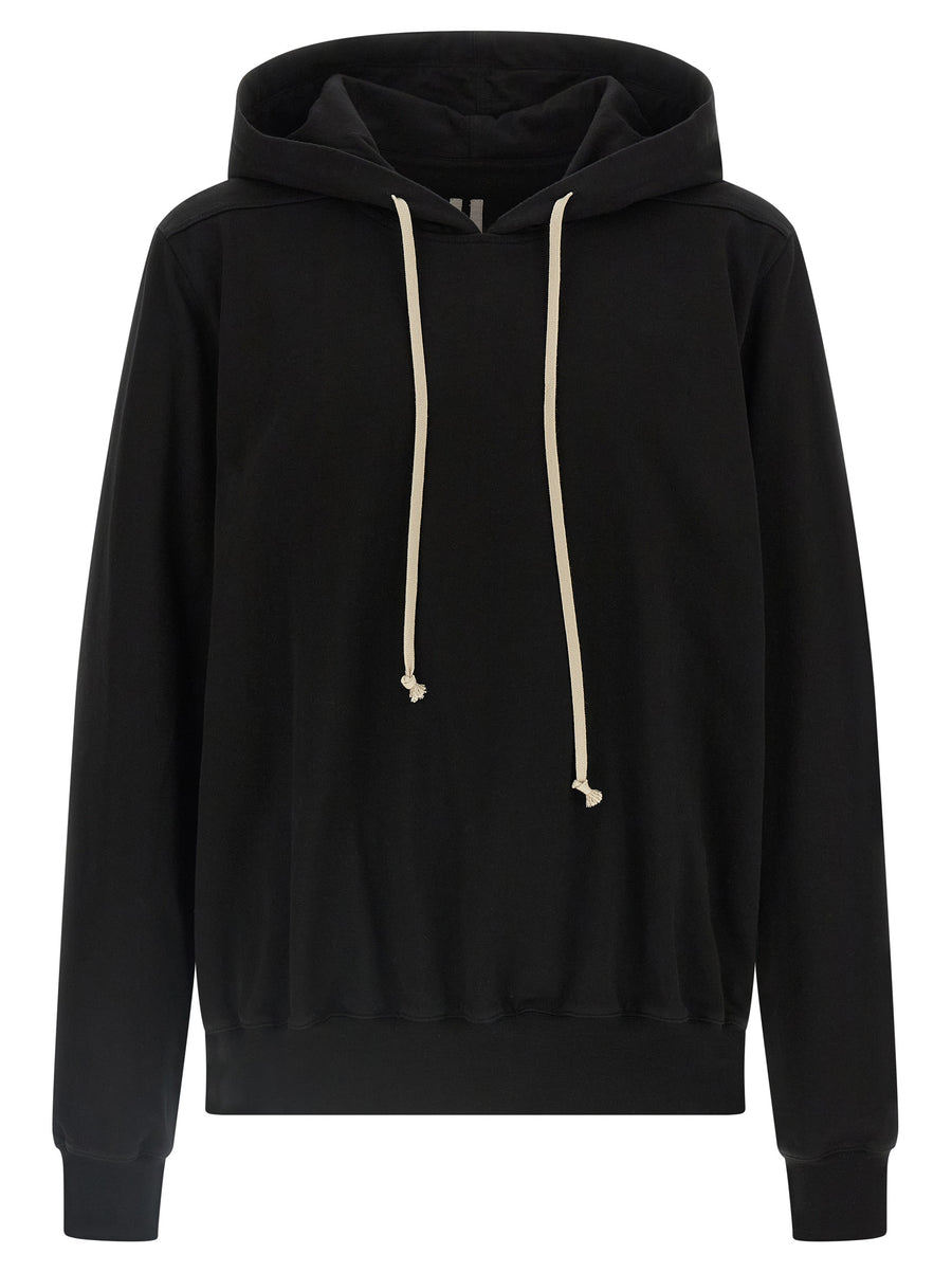Rick Owens 100% Cotton hoodie in black