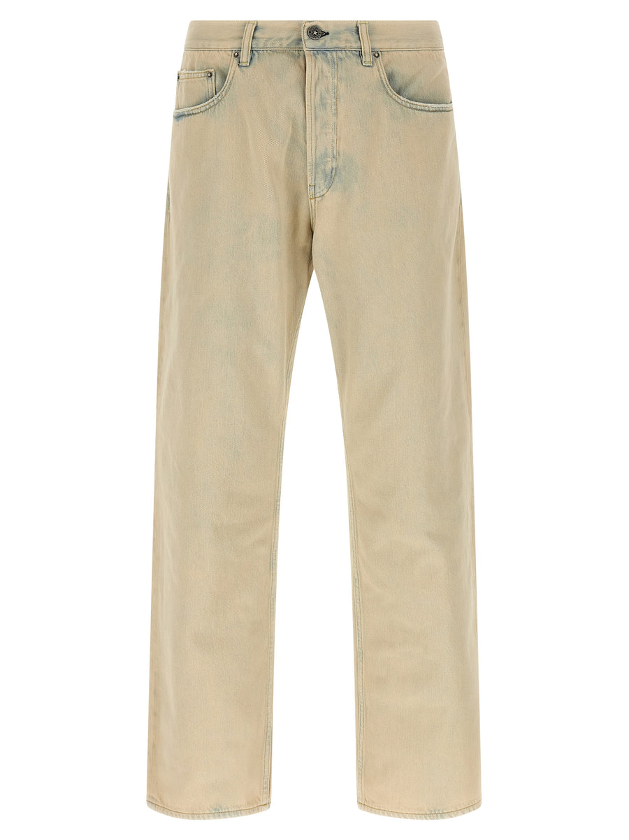 Golden Goose 100% cotton jeans in beige
