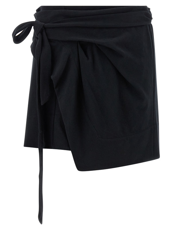 Isabel Marant 100% cotton shorts in black