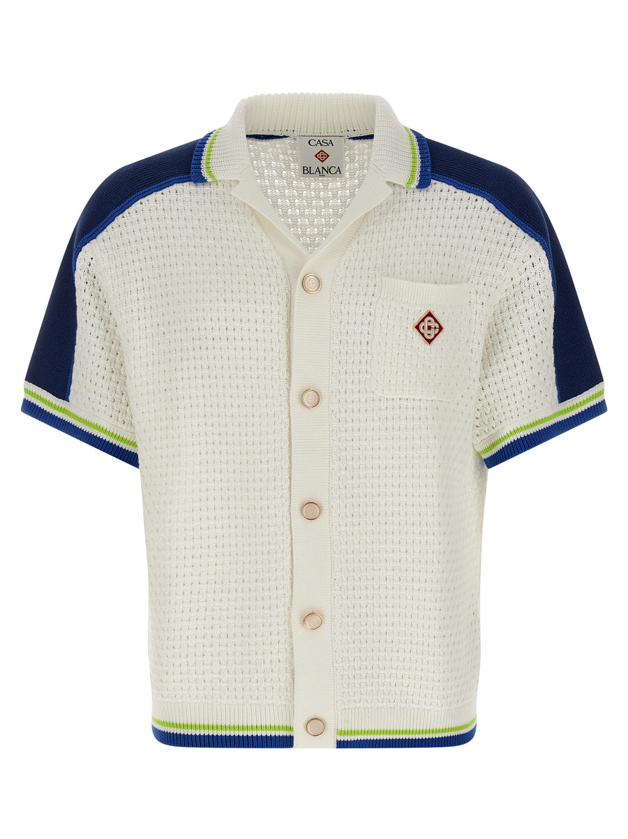 Casablanca 52% cotton shirt in white