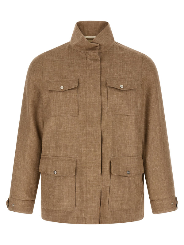 Herno 47% wool jacket in beige
