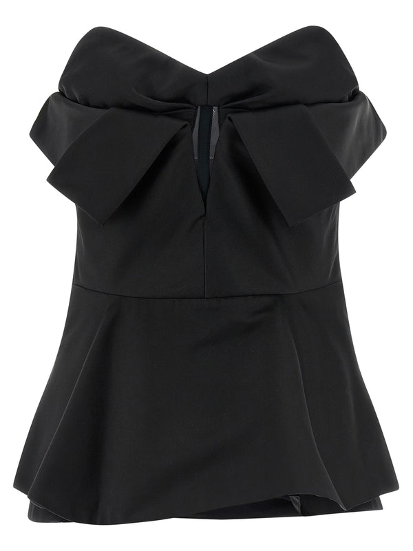 Alexander McQueen 61% polyester bodysuit in black