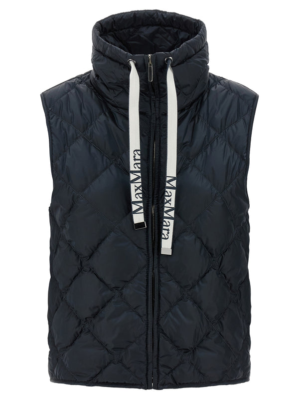Max Mara 100% Polyamide vest in blue