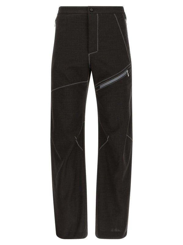 Kiko Kostadinov 100% Virgin Wool trousers in brown
