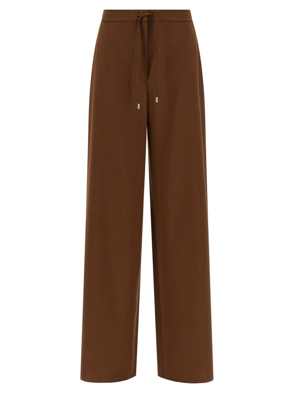 Max Mara 100% Virgin Wool trousers in brown