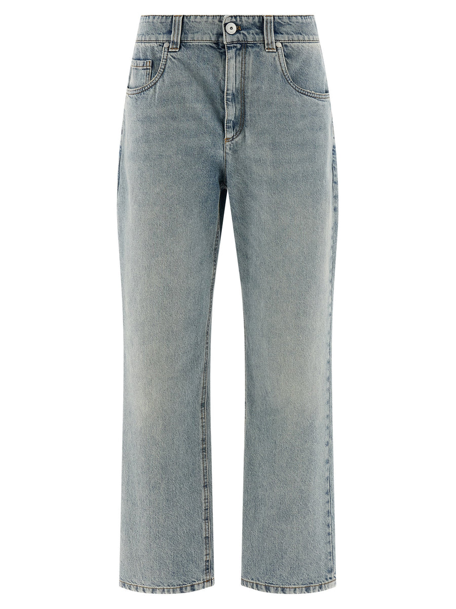 Brunello Cucinelli 100% cotton jeans in blue