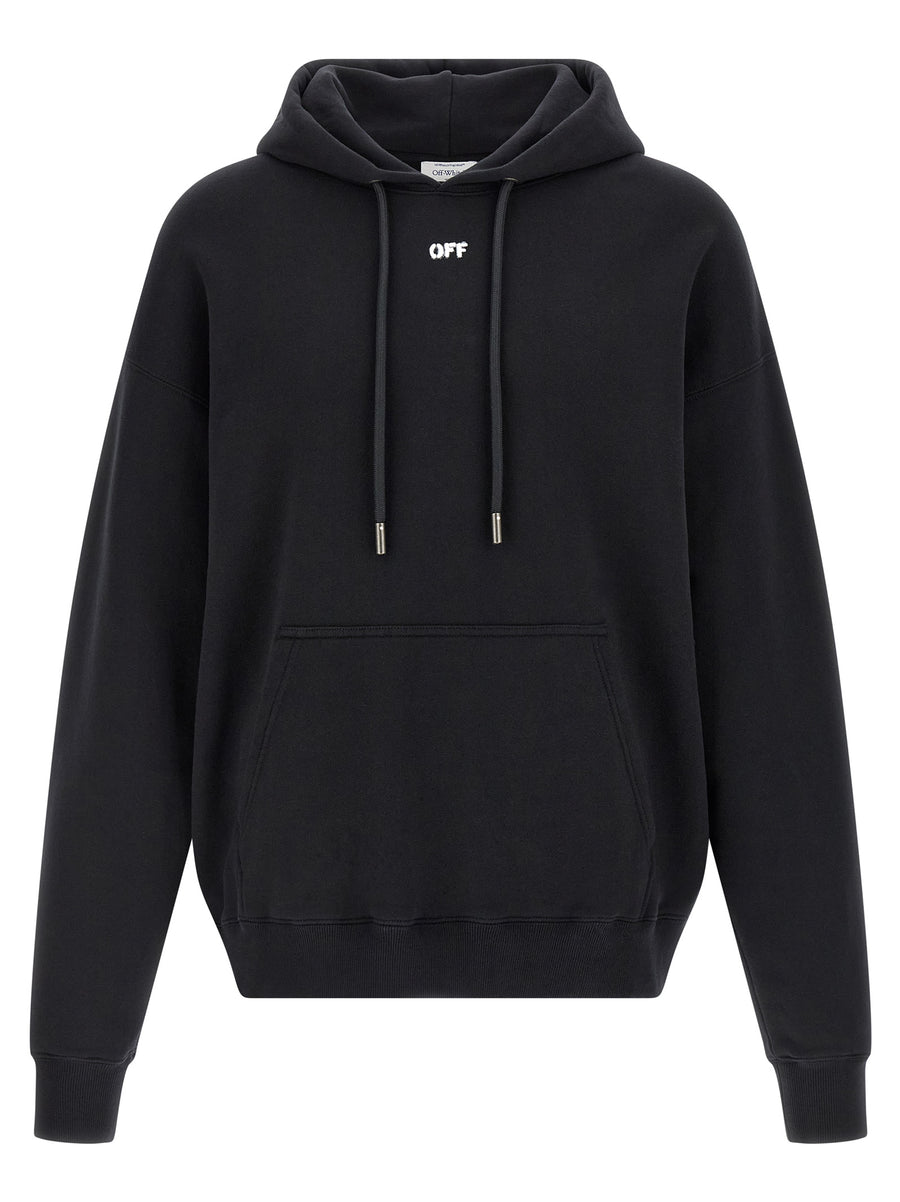 Off-White 100% Cotton hoodie in black