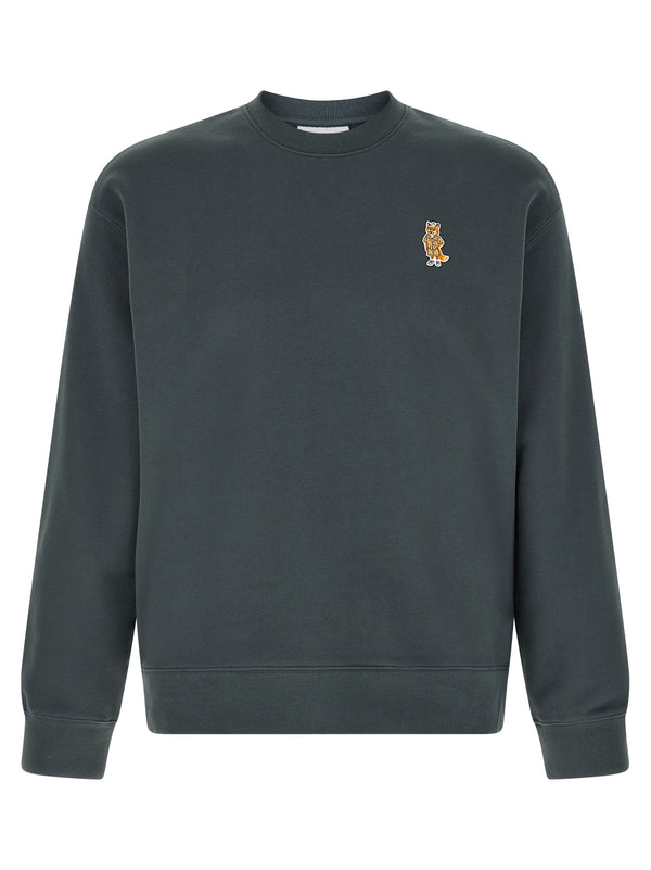 Maison Kitsuné 100% Organic Cotton sweatshirt in gray