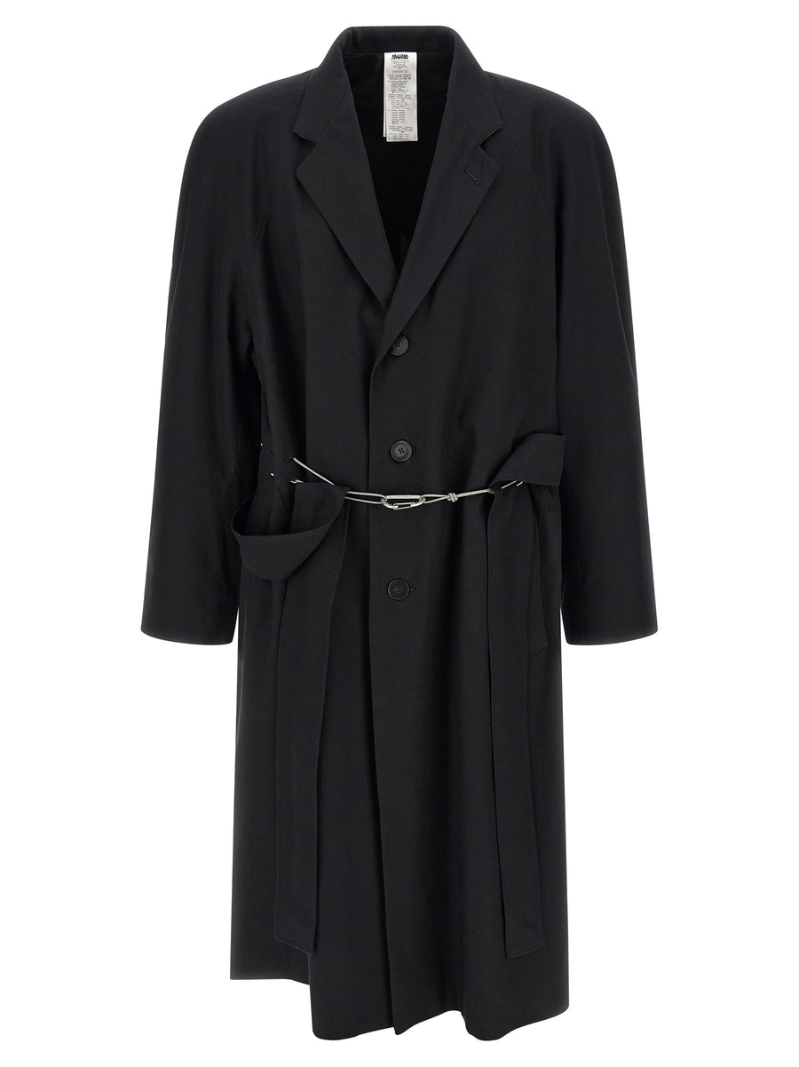 Black Cotton Coat Clothing