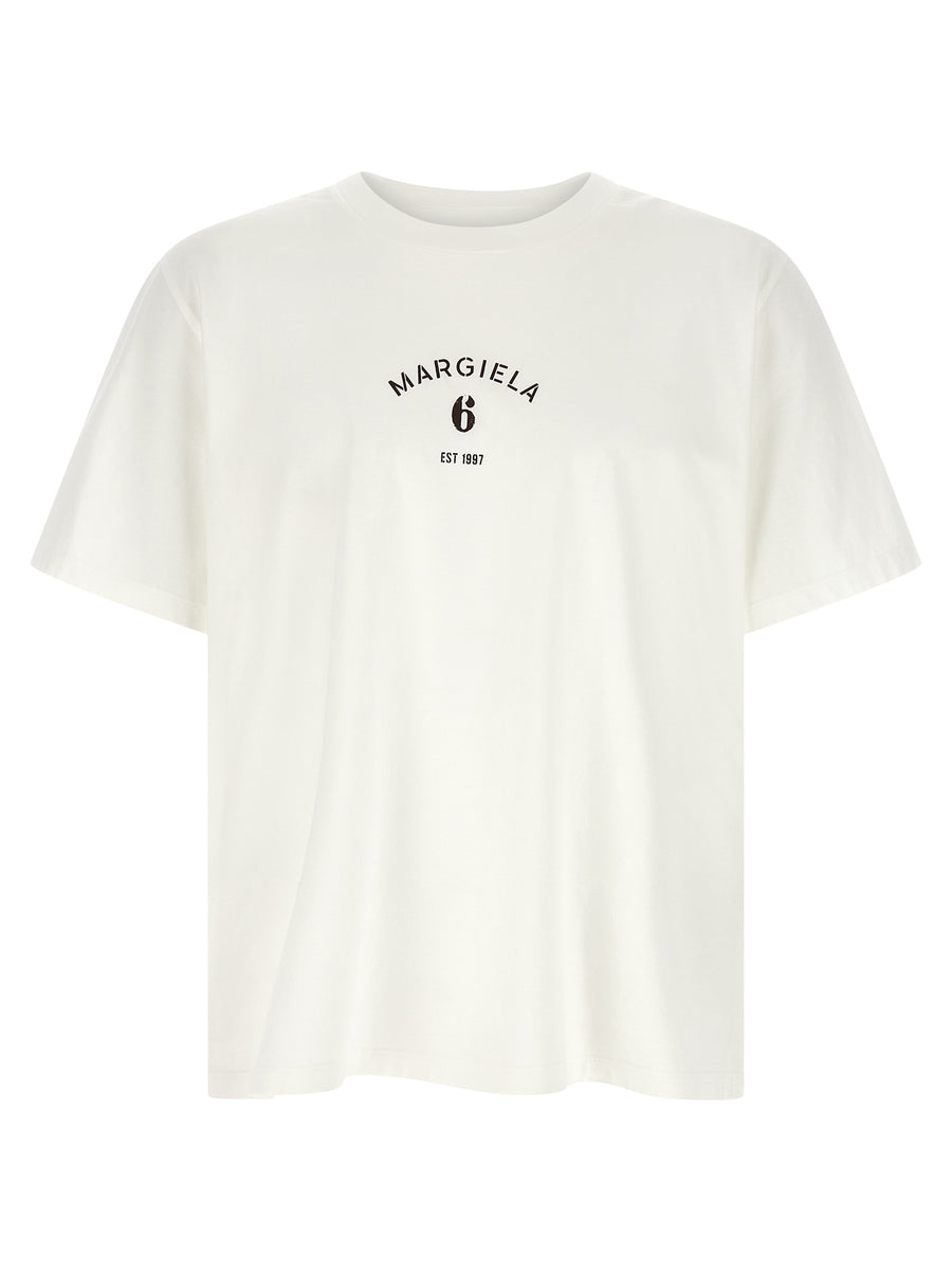 MM6 Maison Margiela 100% cotton t-shirt in white
