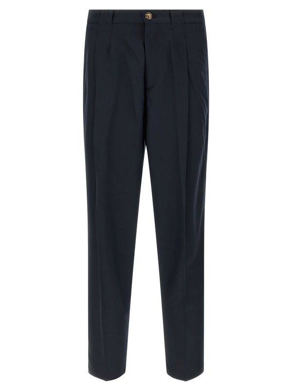 Brunello Cucinelli 100% cotton chinos in navy