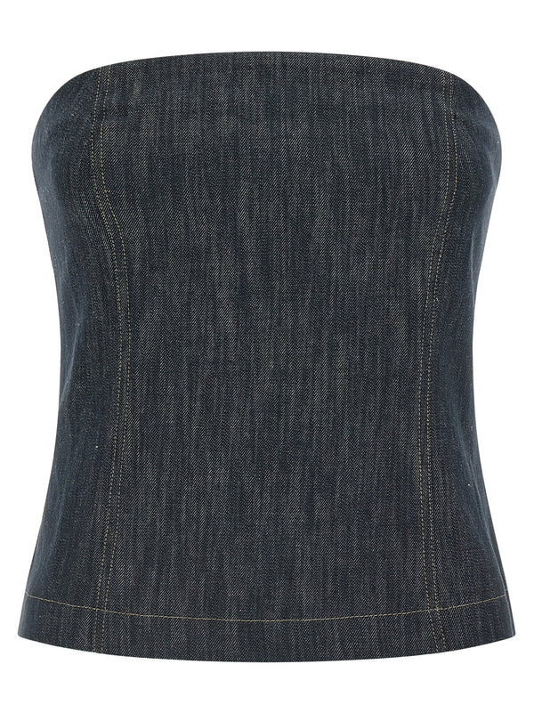 Brunello Cucinelli 100% Cotton tank top in blue