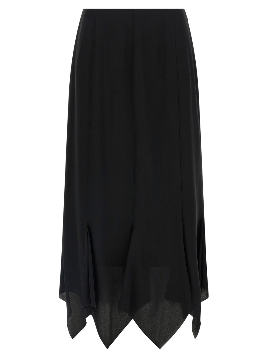 Valentino Garavani 100% Silk skirt in black