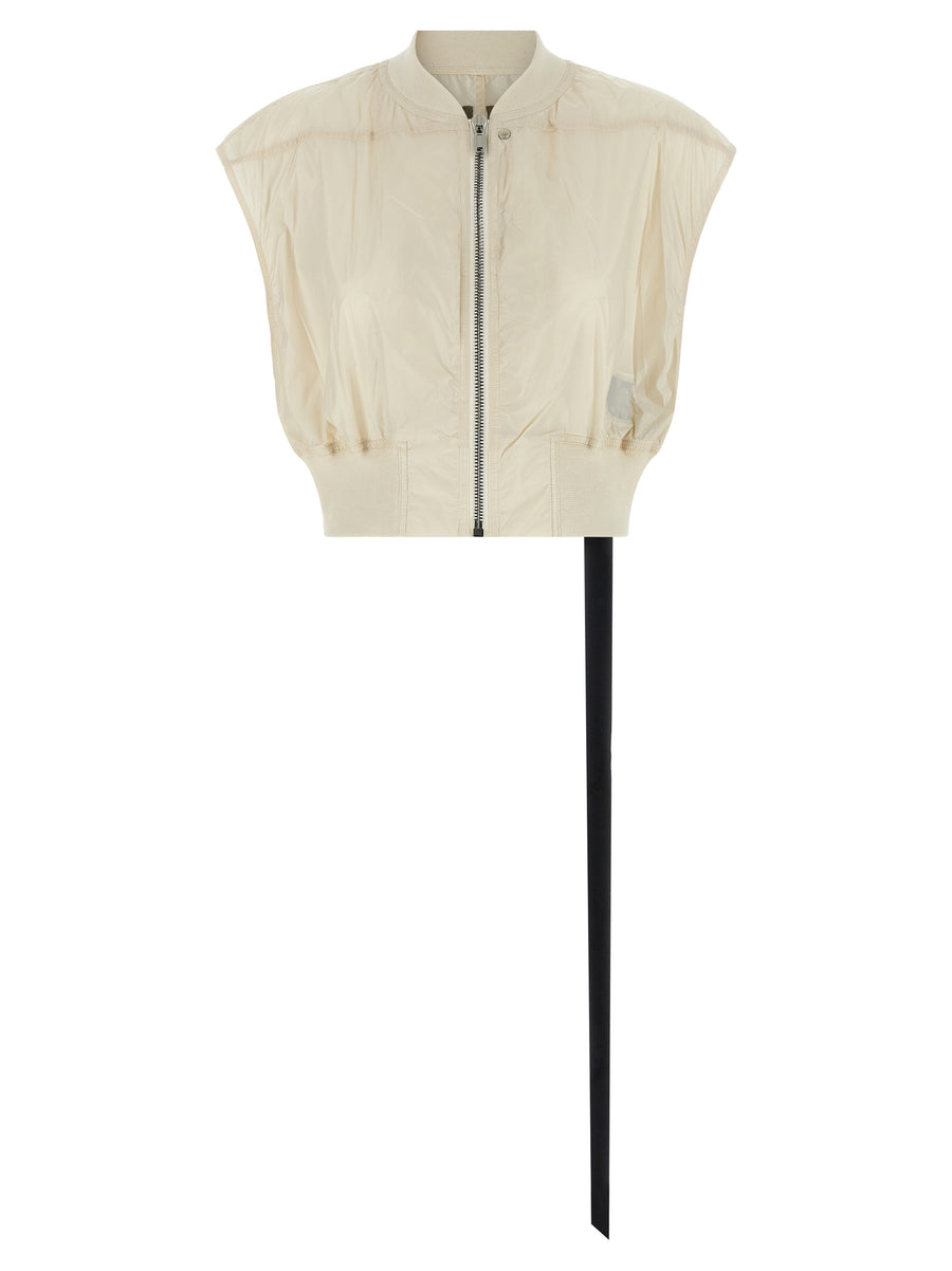 Drkshdw 100% Nylon vest in beige