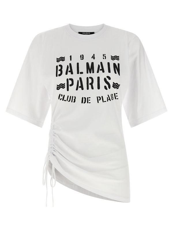 Balmain 100% cotton t-shirt in white