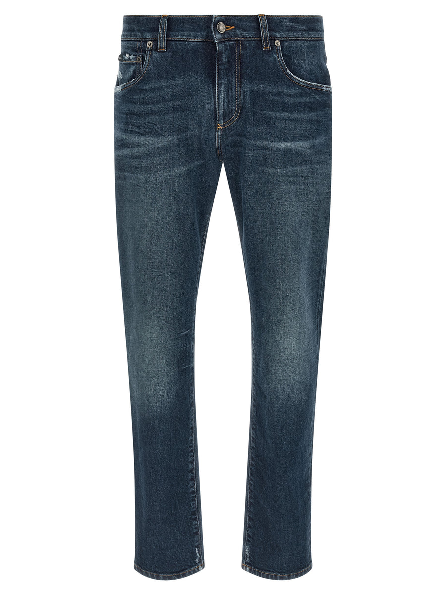 Dolce & Gabbana 98% cotton jeans in blue