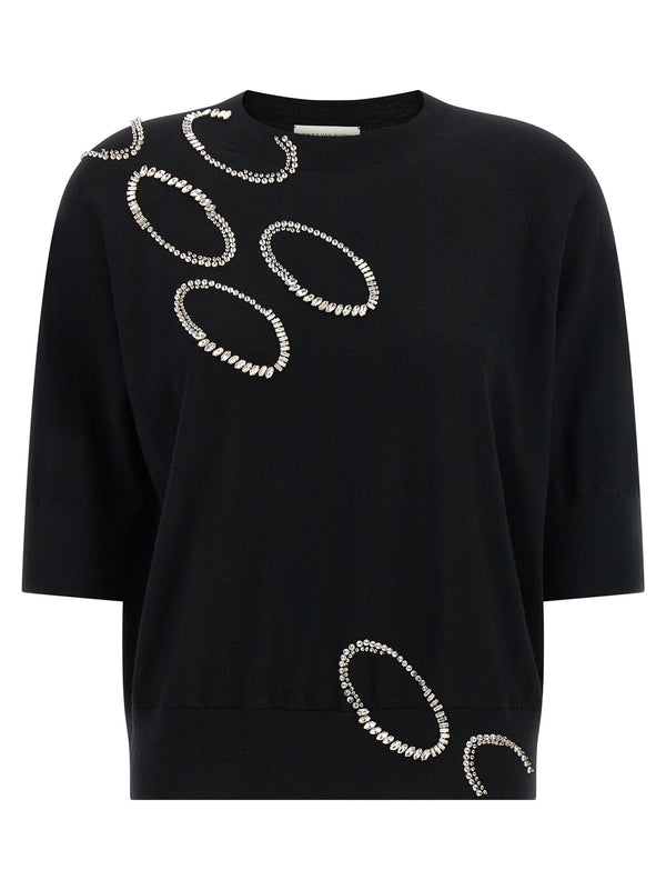 Dries Van Noten 100% merino wool sweater in black