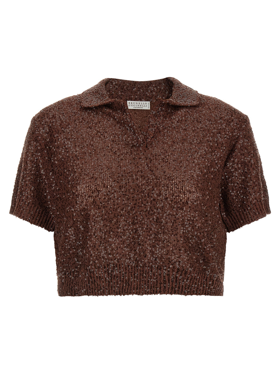 Brunello Cucinelli 60% Linen shirt in brown