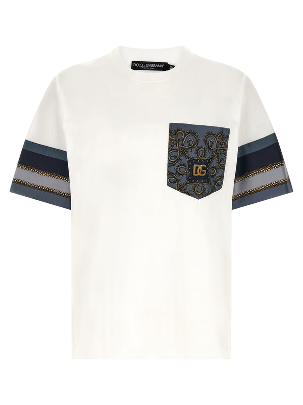 Dolce & Gabbana 100% cotton t-shirt in white