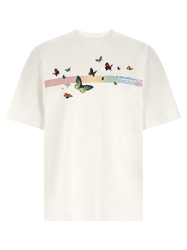 Casablanca 100% organic cotton t-shirt in white