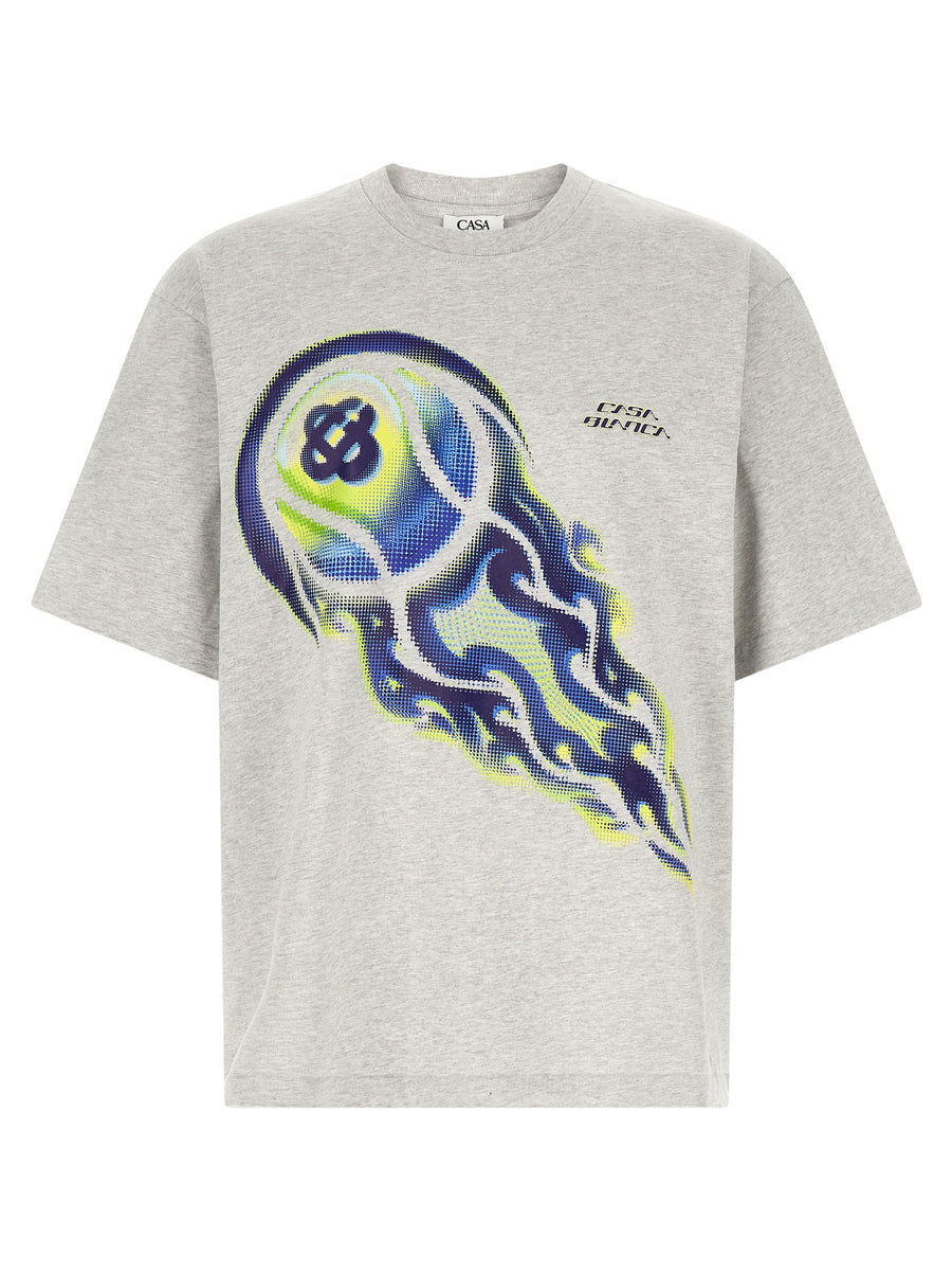Casablanca 100% organic cotton t-shirt in gray
