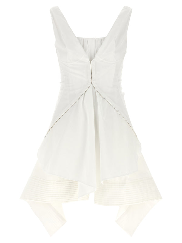 Alexander McQueen 100% cotton dress in white