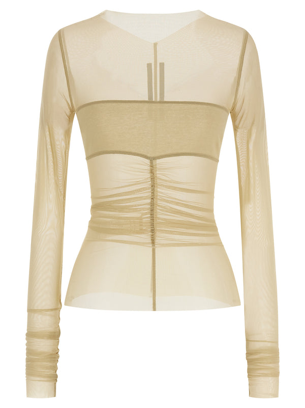 Rick Owens 93% Nylon blouse in beige