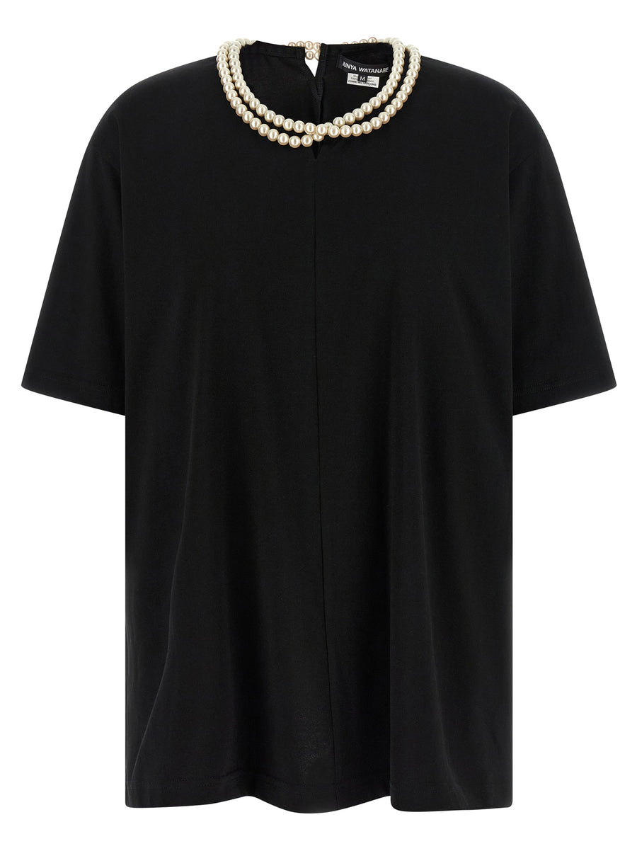 Junya Watanabe 100% cotton t-shirt in black