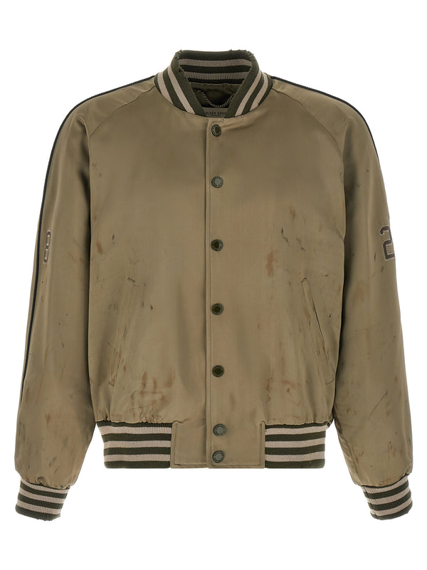 Golden Goose 100% Acetate jacket in green
