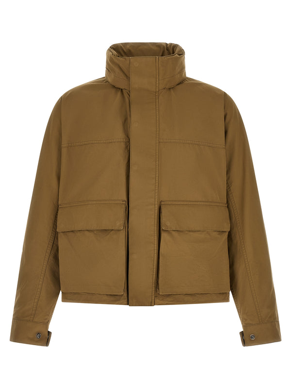 Lemaire 100% cotton coat in brown