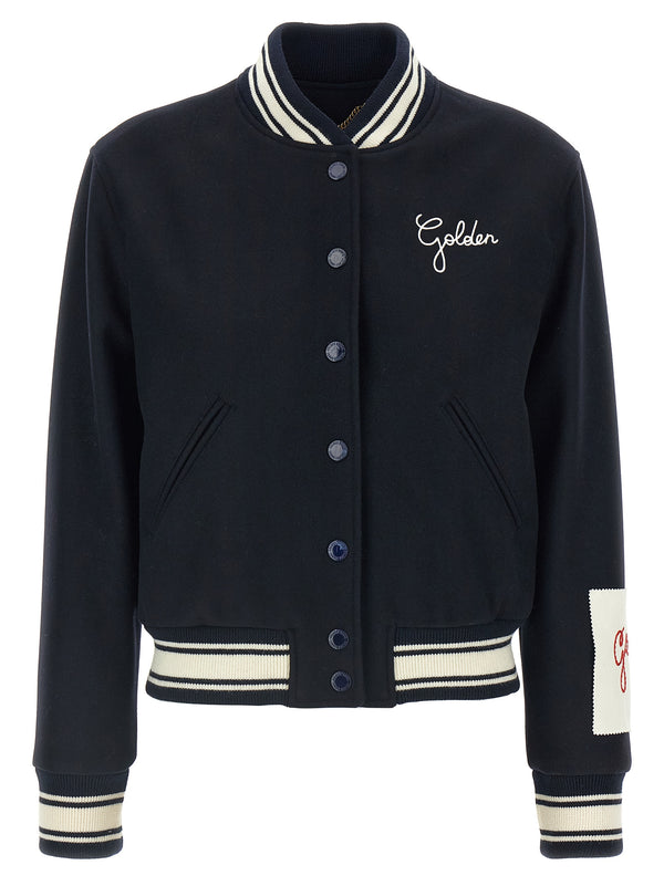 Golden Goose 72% virgin wool jacket in navy