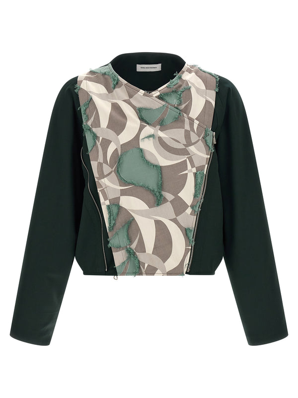 Kiko Kostadinov 97% virgin wool jacket in green