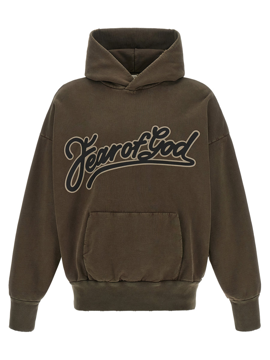 Fear Of God 100% cotton hoodie in brown