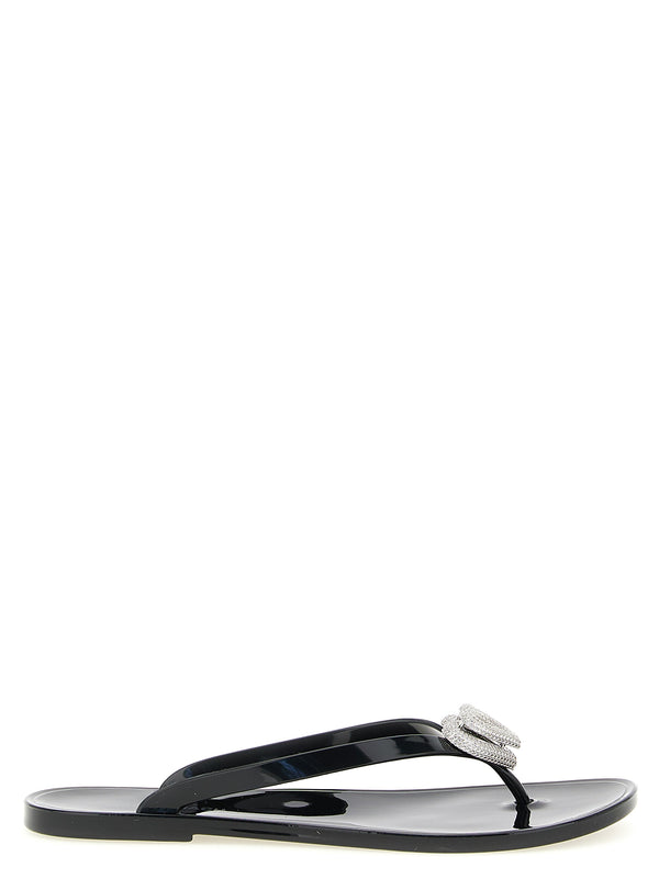 Mach & Mach 100% PVC sandal in black